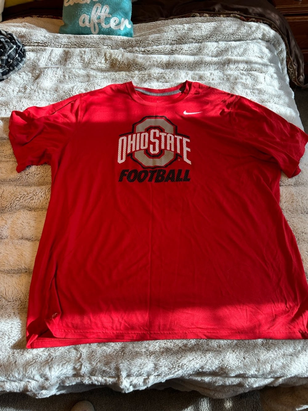 Nike Red Ohio State Football Short Sleeve Tee